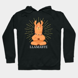 Llamaste. Funny Yoga Saying Phrase Workout Motivation Hoodie